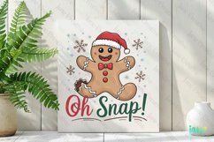Oh Snap Christmas Gingerbread Sublimation Product Image 2