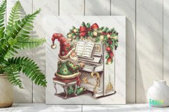 Christmas Gnome Musicians Sublimation Clipart Product Image 2