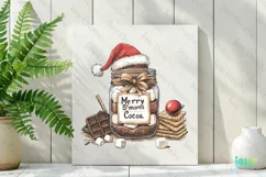 Christmas Hot Cocoa Mason Jar PNG Clipart Product Image 2