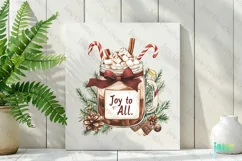 Christmas Hot Cocoa Mason Jar PNG Clipart Product Image 2