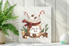 Christmas Hot Cocoa Mason Jar PNG Clipart Product Image 2