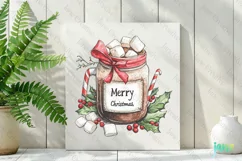 Christmas Hot Cocoa Mason Jar PNG Clipart Product Image 2