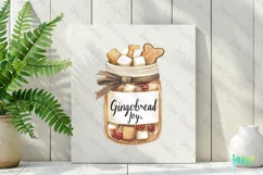 Christmas Hot Cocoa Mason Jar PNG Clipart Product Image 2