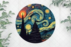 Christmmas Starry Night Ornament Clipart Product Image 1