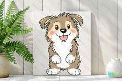 Collie Cartoon Dog Sublimation Clipart Product Image 2
