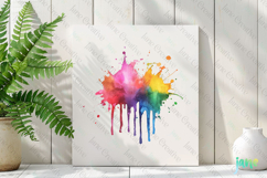 Color Splashes Watercolor Sublimation Product Image 2
