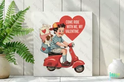 Come Ride With Me, My Valentine Vintage PNG Product Image 2