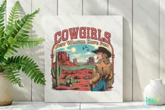 Cowgirls Just Wanna Have Fun Western Clipart Product Image 2