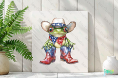Cute Frog with Flag American Clipart Product Image 2