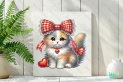 Cute Kitten Valentine's Day PNG Clipart Product Image 2