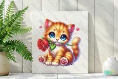 Cute Kitten Valentine's Day PNG Clipart Product Image 2