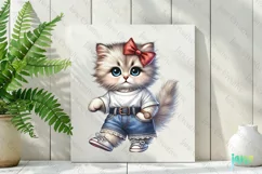 Cute Kitten Valentine's Day PNG Clipart Product Image 2