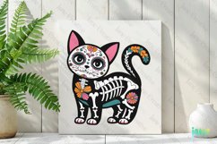 Manx Day of The Dead Cat Sublimation Clipart Product Image 2