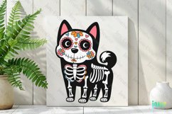 Akita Day Of The Dead Dog Sublimation Clipart Product Image 2