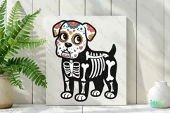 Boxer Day Of The Dead Dog Sublimation Clipart Product Image 2