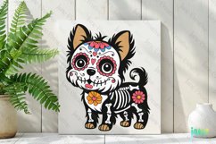 Yorkshire Terrier Day Of The Dead Dog Sublimation Clipart Product Image 2