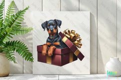 Doberman Pinscher Christmas Clipart Product Image 2