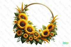Floral Frame Sublimation Clipart Product Image 1