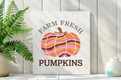 Farm Fresh Pumpkins Boho Fall Autumn Clipart Product Image 3