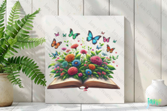 Floral Book PNG Clipart Product Image 2
