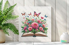 Floral Book PNG Clipart Product Image 2
