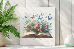 Floral Book PNG Clipart Product Image 2