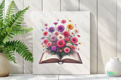 Floral Book PNG Clipart Product Image 2