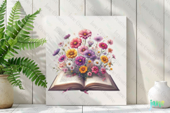 Floral Book PNG Clipart Product Image 2