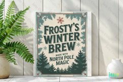 Frosty's Winter Brew Label Sublimation Product Image 2