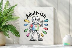 Funny Cute Skeleton Sublimation Clipart Product Image 2
