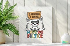 Funny Cute Skeleton Sublimation Clipart Product Image 2