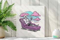 Funny Cute Skeleton Sublimation Clipart Product Image 2