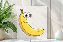 Funny Banana - Funny Fruits & Vegetables Clipart Product Image 2