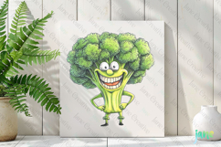 Funny Kohlrabi - Funny Fruits &amp; Vegetables Clipart Product Image 2