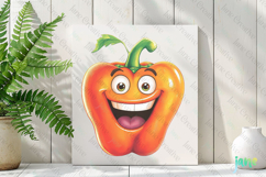 Funny Bell pepper-Funny Fruits &amp; Vegetables Clipart Product Image 2