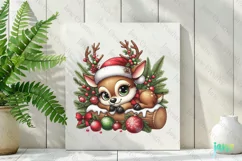 Funny Reindeer Christmas PNG Clipart Product Image 2