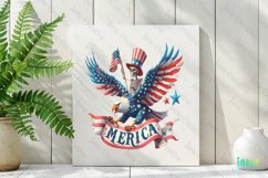 Funny Skeleton 4th of July Sublimation Product Image 2