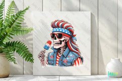Funny Skeleton 4th of July Sublimation Product Image 2