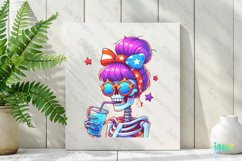 Funny Skeleton 4th of July Sublimation Product Image 2
