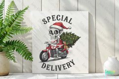Special Delivery Funny Skeleton Christmas PNG Clipart Product Image 2