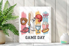Game Day Baseball Brushstroke Sublimation Bundle Product Image 2