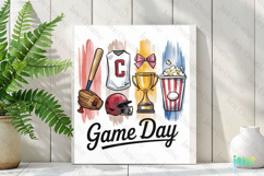 Game Day Baseball Brushstroke Sublimation Bundle Product Image 2