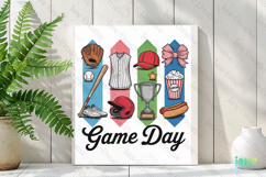 Game Day Baseball Brushstroke Sublimation Bundle Product Image 2