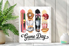 Game Day Baseball Brushstroke Sublimation Bundle Product Image 2