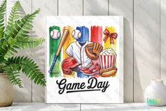 Game Day Baseball Brushstroke Sublimation Bundle Product Image 2