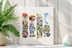 Garden Brushstroke Clipart Sublimation Product Image 2