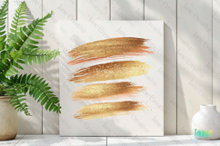 Glitter Gold Effect Clipart Sublimation Product Image 2
