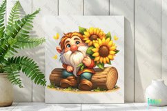 Gnome With Sunflowers Sublimation Product Image 2