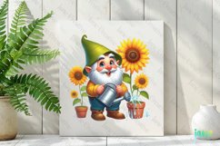 Gnome With Sunflowers Sublimation Product Image 2