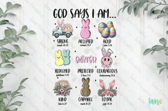 God Says I Am Sublimation PNG Product Image 1